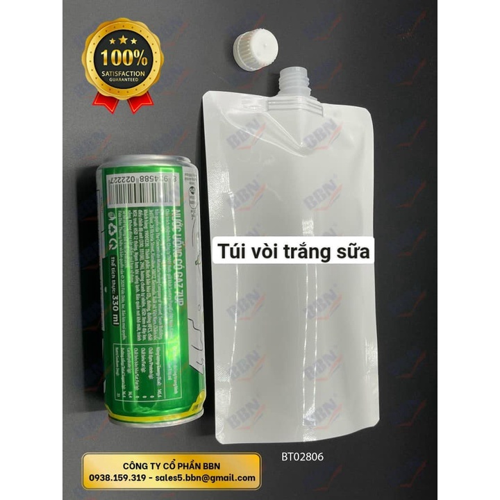 Combo 50 túi vòi trắng sữa 500ml