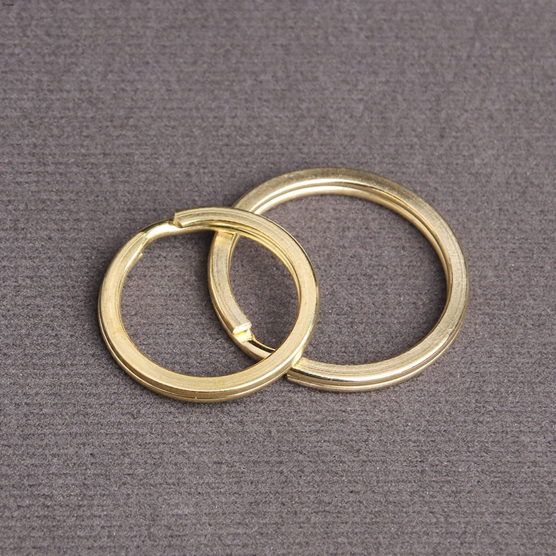 Yueying Móc Khóa Bằng Đồng Thau Nguyên Chất Hình Tròn Màu Xanh Lá Cây Hoàn Chỉnh