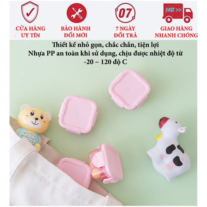 Set 4 Hộp Đựng Đồ Mini Đa Năng Để Tủ Lạnh Tiện Lợi( Mua 4 Tặng 1 Hộp)