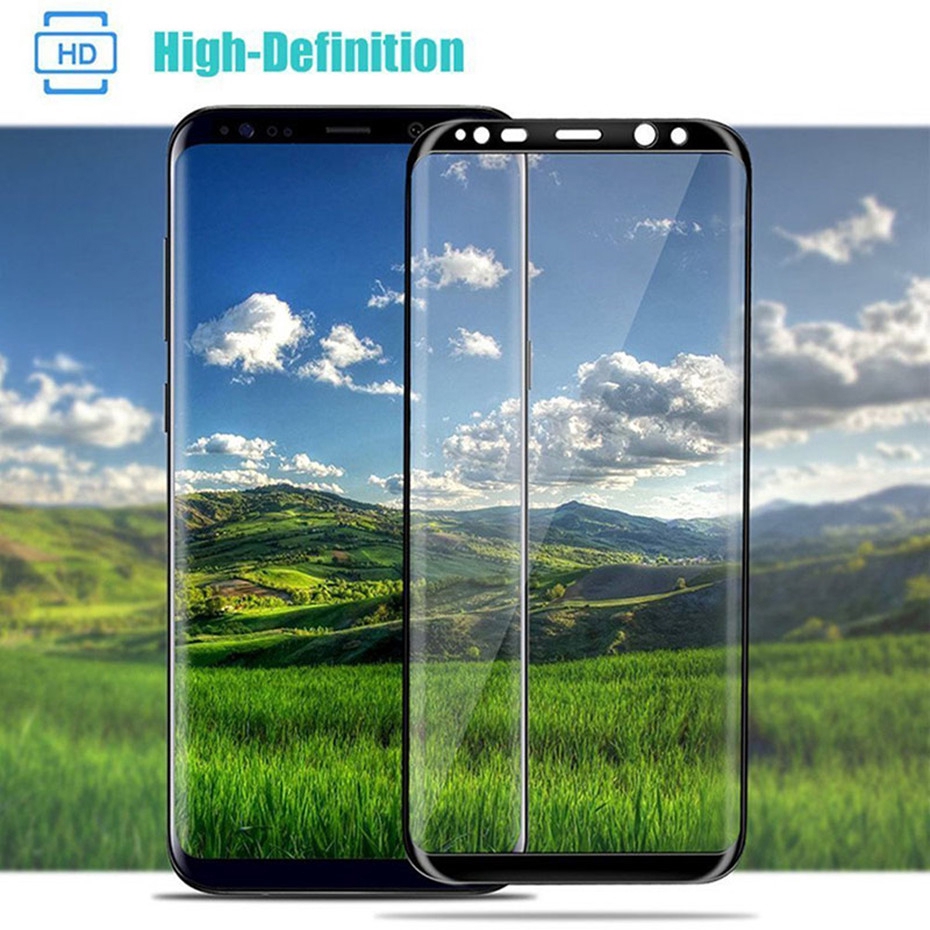 Miếng dán cường lực cong 3D bảo vệ toàn màn hình cho Samsung Galaxy S9 Plus