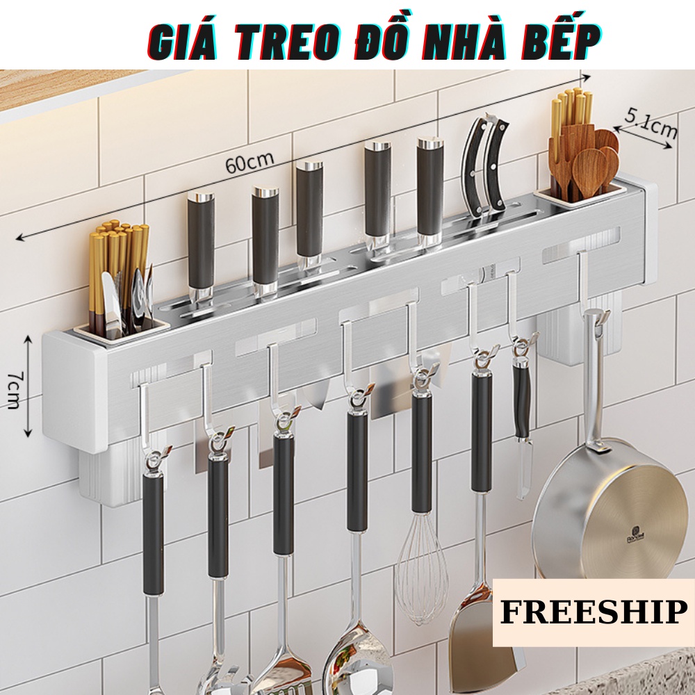 Giá Cài Dao, Giá Treo Đồ Đa Năng, Kéo, Đồ Dùng Nhà Bếp Đa Năng Bằng Inox Không Gỉ