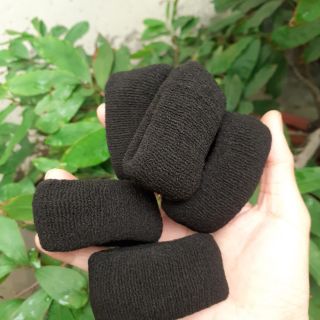 Túi 5 thun cột tóc màu đen giản nhiều (bản 2.5-3cm)