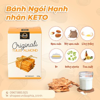 Bánh Hạnh Nhân KETO Almonds Tuiles - Lanhfoods