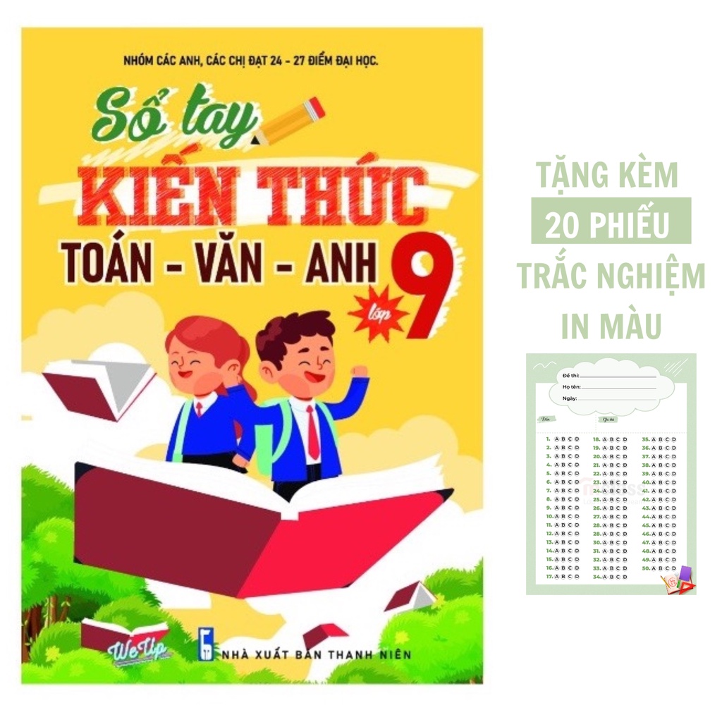 Sách - Sổ Tay Toán Văn Anh Lớp 9