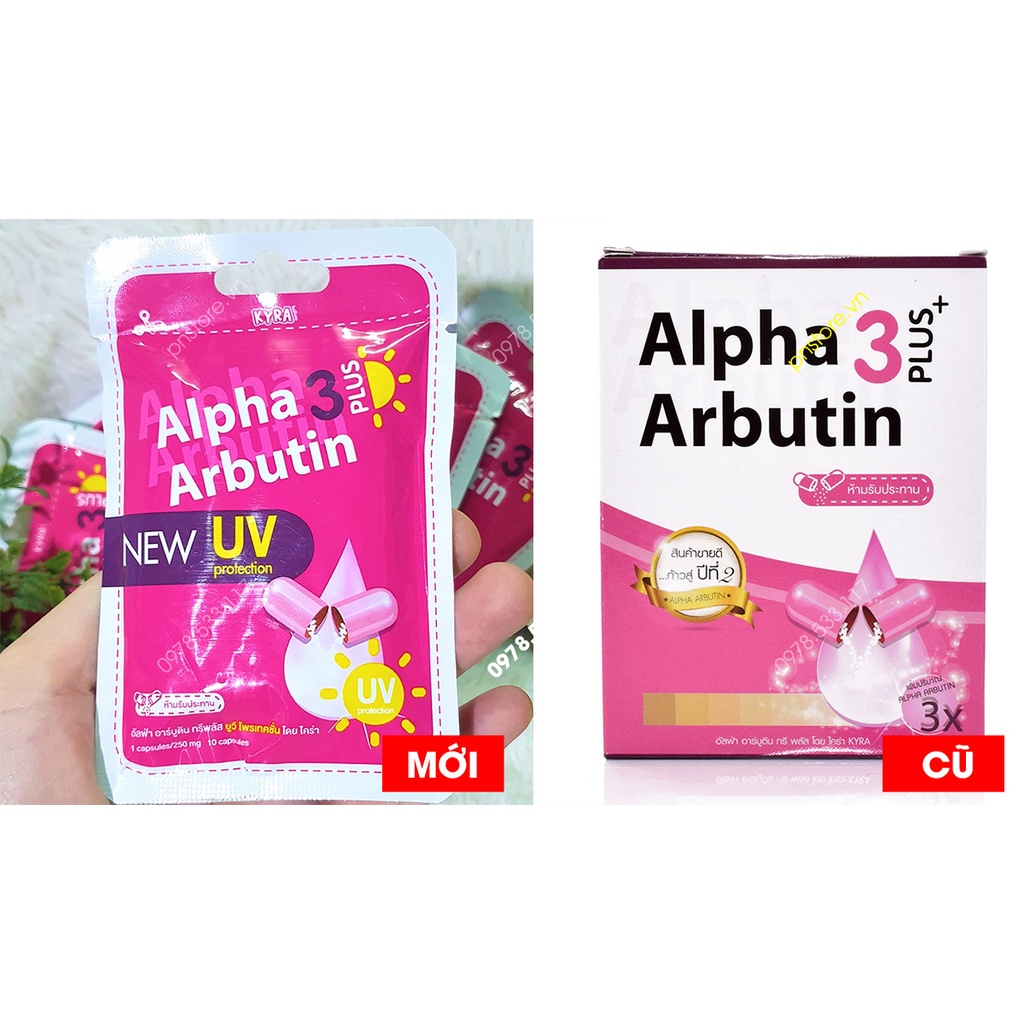 [hot sale]Viên Trắng Alpha Arbutin 3 Plus 10v CH Thái Lan