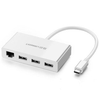 Cáp USB Type-C ra 3 cổng USB 3.1 Ugreen 40382 - hỗ trợ Lan 10/100Mbps