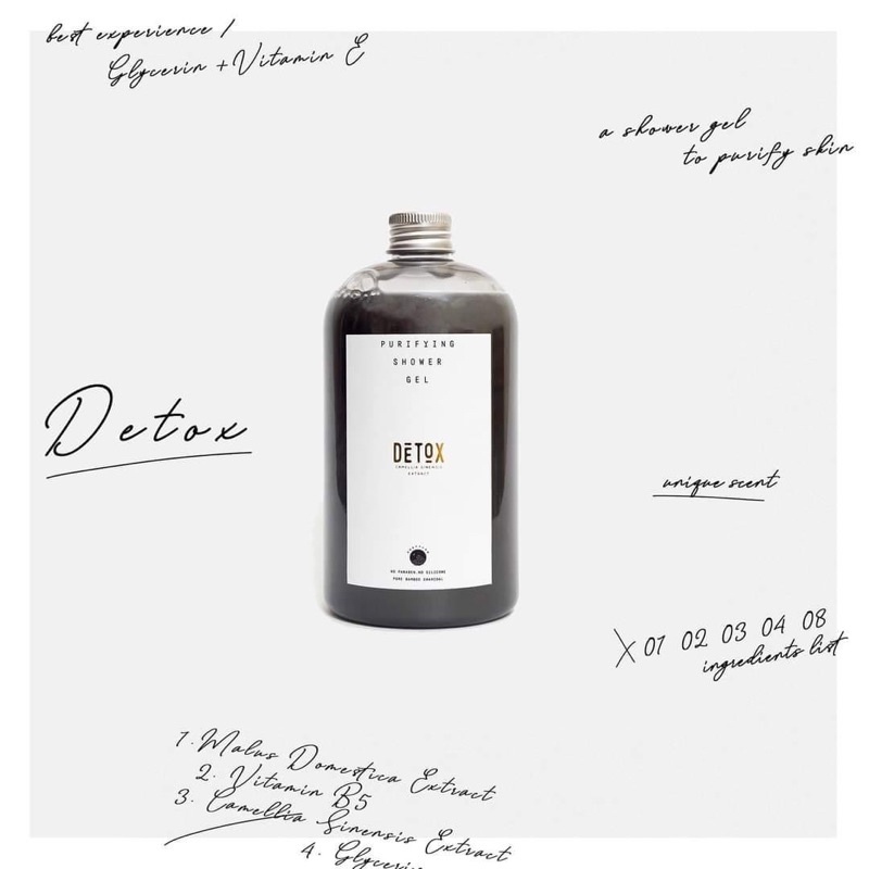 Sữa tắm khử độc da tinh than tre Detox - Chính hãng Rusty Lab
