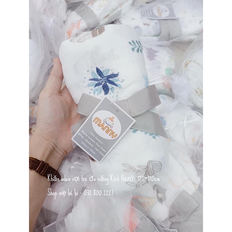 Được chọn mẫu - Khăn đa năng 100% sợi tre cho bé