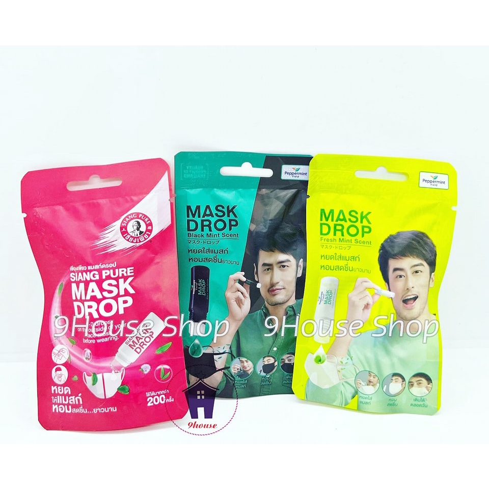 01 Dầu Bạc Hà Bôi Khẩu Trang MASK DROP Thái Lan 3ml