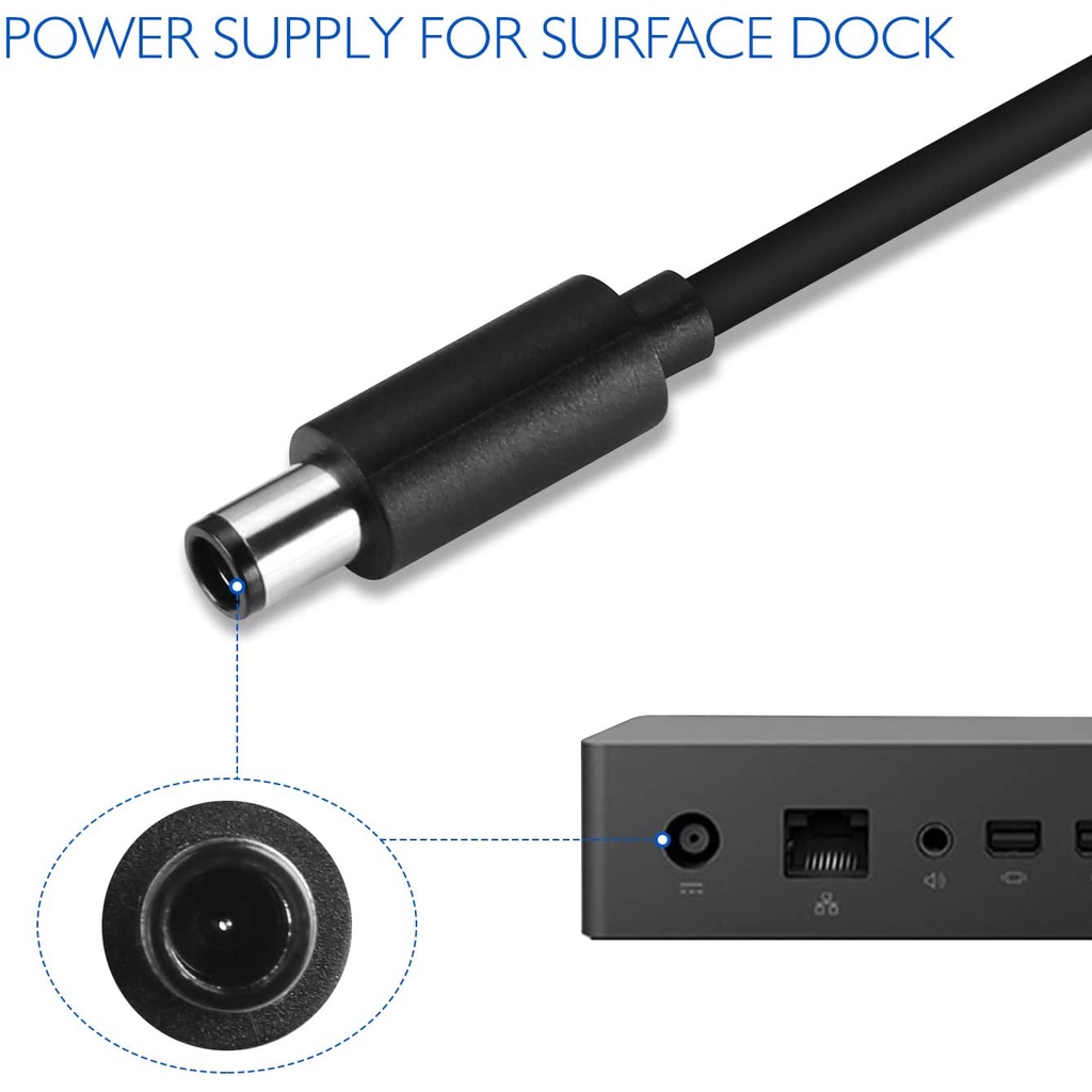 ZIN QUA SỬ DỤNG Bộ Sạc Pin 15V 6A 90W Ac Cho Microsoft Surface Pro 3 4 Surface Book 1661 1749 ADAPTER DOCKING STATION