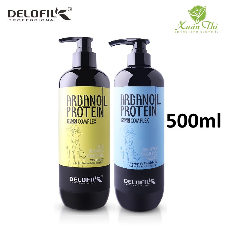 Cặp Gội Xả Phục Hồi Dưỡng Ẩm DELOFIL 500ml