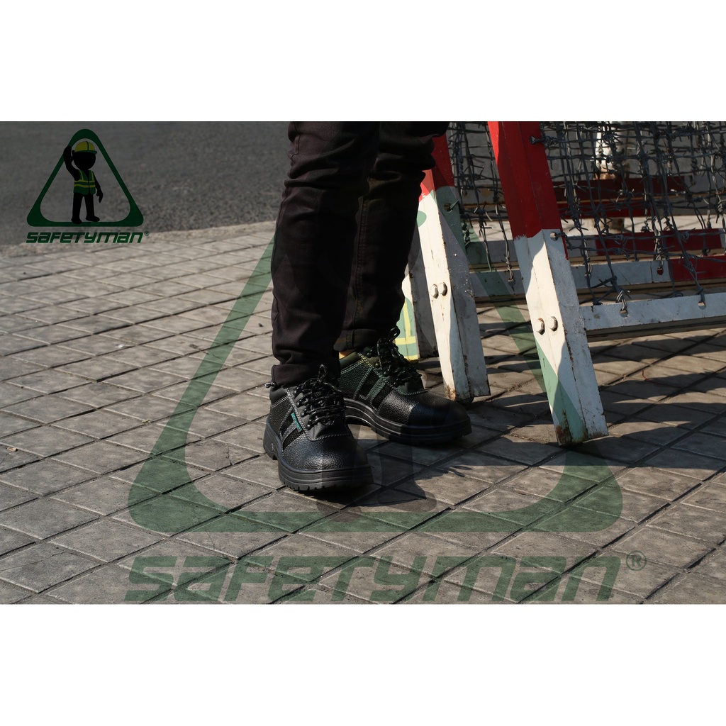 Giày bảo hộ lao động nam SAFETYMAN 6299, Giày bảo hộ mũi thép chống đinh chống va đập Cao cấp Thương hiệu Canada