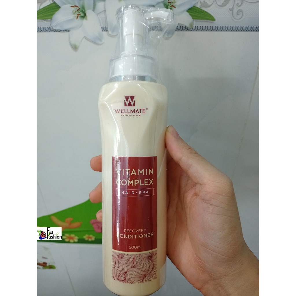 Dầu xã phụ hồi tóc hư tổn, tóc uốn - duỗi - nhuộm Wellmate hair spa - Bảo hành hàng chính hãng, hàng bể vỡ