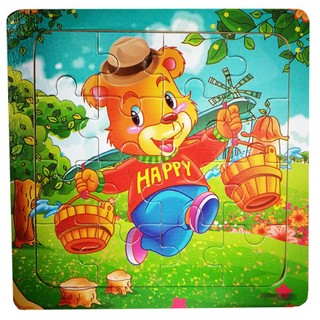 BỘ GHÉP TRANH GỖ 16 MIẾNG