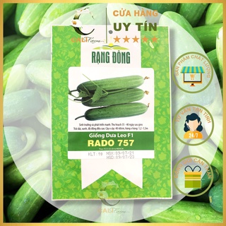 Hạt Giống Dưa Leo F1 757 Dễ trồng, sai trái, ăn giòn ngon gói 1gr