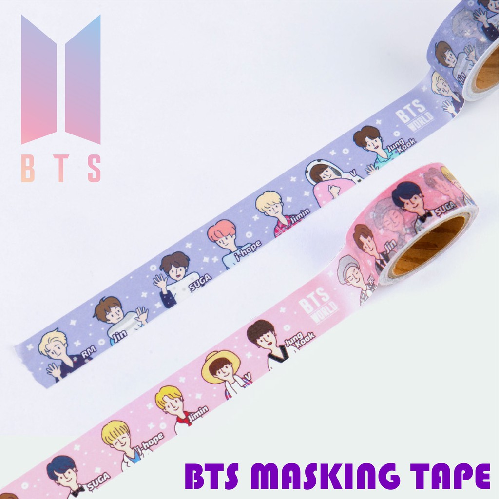 [COCOROO] Masking tape / băng keo giấy / BTS / ARMY / decor sách & nhật ký