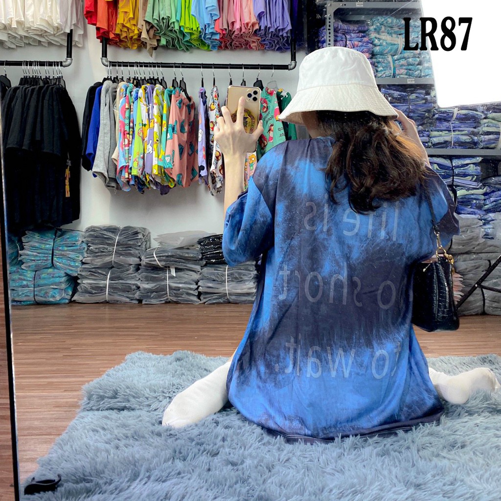 Áo thun loang màu 𝑭𝒓𝒆𝒆𝒔𝒉𝒊𝒑 Áo phông unisex LR87 vải cotton xượt poli co giãn thấm hút tốt, không xù lông