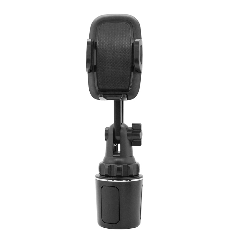 Giá Đỡ Điện Thoại / Cốc Nước Màu Đen Có Thể Điều Chỉnh Chiều Cao 360 Độ Tiện Dụng Cho Xe Hơi