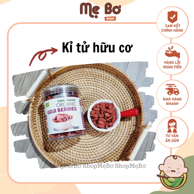 [Mẹ Bơ] Kỉ tử hữu cơ Green Nature/ Bio Planet/ AmaVie (USDA ORGANIC)