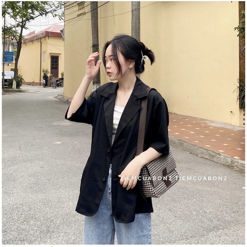 blazer cộc tay