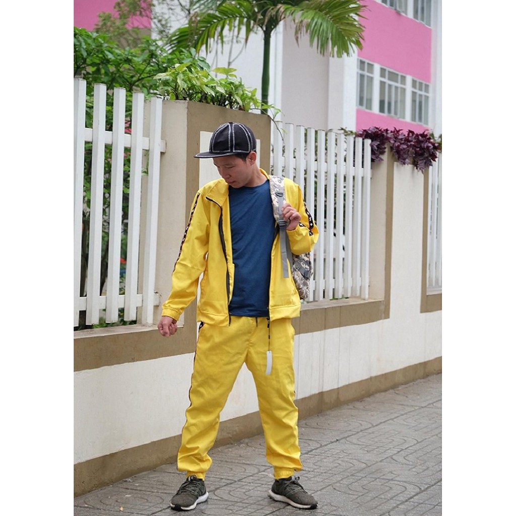 Bộ quần áo vàng PUBG | tracksuit banana chất liệu cao cấp cosplay