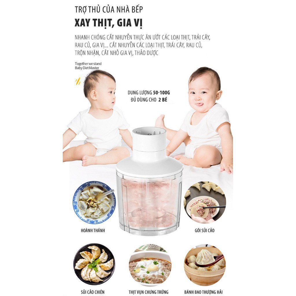 Máy Xay Cầm Tay Đa Năng Germany Design (Full Set) - Home and Garden