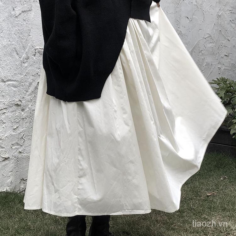 Chân Váy Đen Cạp Cao Phong Cách Nhật Bản Thời Trang Thu Đông 2021 | BigBuy360 - bigbuy360.vn