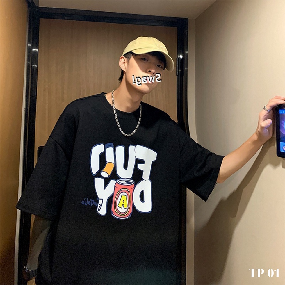 Áo thun nam nữ tay lỡ unisex oversize áo phông form rộng basic tee chữ funday