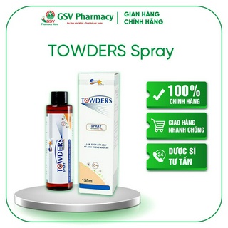 Towders spray 150ml - chai xịt ghẻ, làm sạch loại bỏ ký sinh trùng