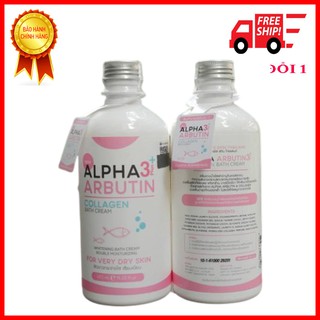 Sữa Tắm Trắng Da, Dưỡng Ẩm Alpha Arbutin 3+ Plus Collagen Bath Cream 350ml