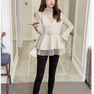 Áo dạ gile đính ngọc