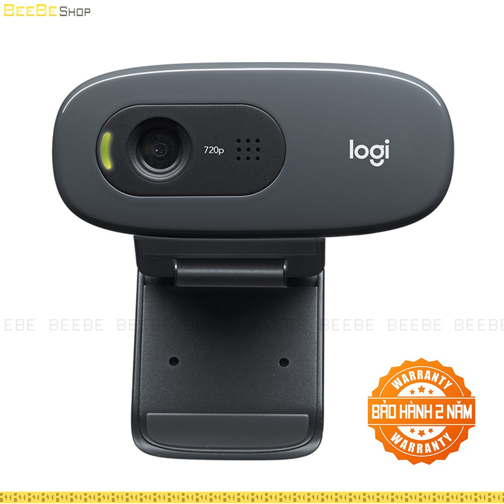 LOGITECH C270 - Webcam Máy Tính, Laptop, Có Micro, HD 720p, 30fps (Bảo Hành 2 Năm)