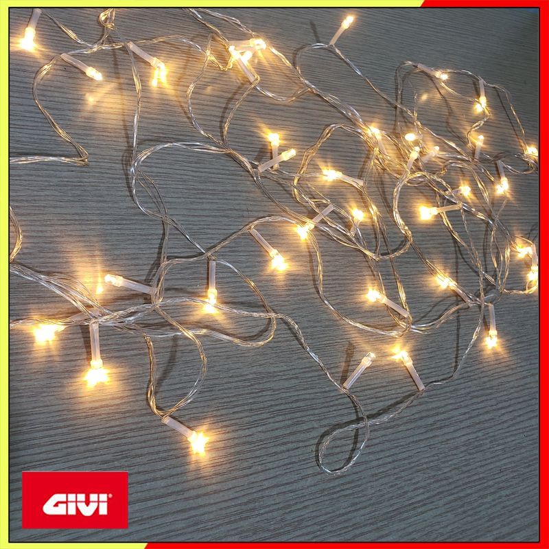 Dây đèn LED nhấp nháy trang trí Noel, trang trí phòng ngủ dài 8m không nháy màu vàng
