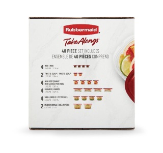Set hộp thực phẩm Rubbermaid TakeAlongs