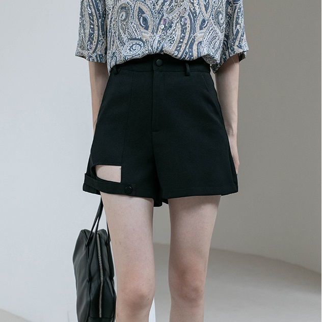 Quần Short Chữ A Lưng Cao Ống Rộng Hàng Mới Thời Trang Mùa Hè Cho Nữ