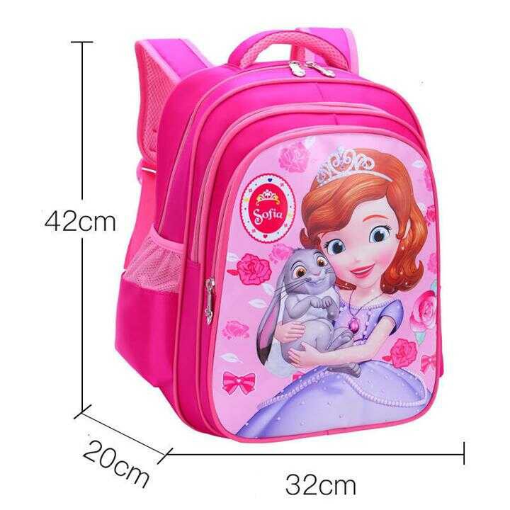 Balo học sinh 3 ngăn lớn siêu nhẹ (43cm X 32cm X 22cm) với thiết kế dễ thương và cá tính Sofia - S184