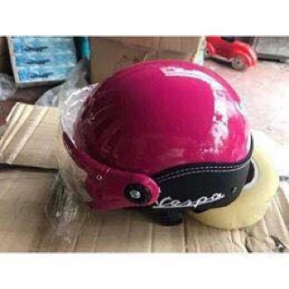 Mũ bảo hiểm viền da Vespa