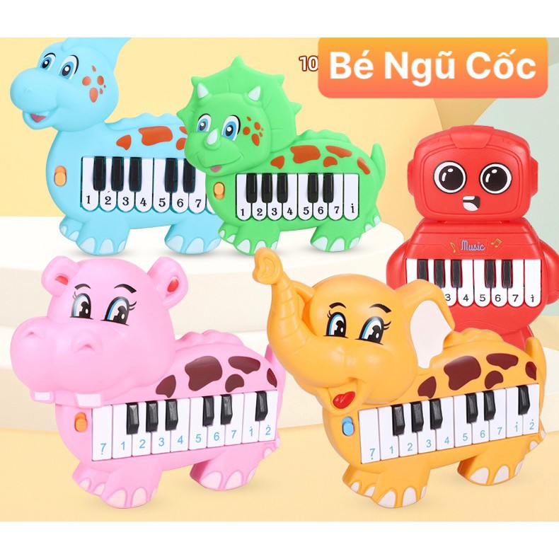 Đồ chơi đàn piano hình khủng long voi cho bé quà tặng cho bé trẻ em