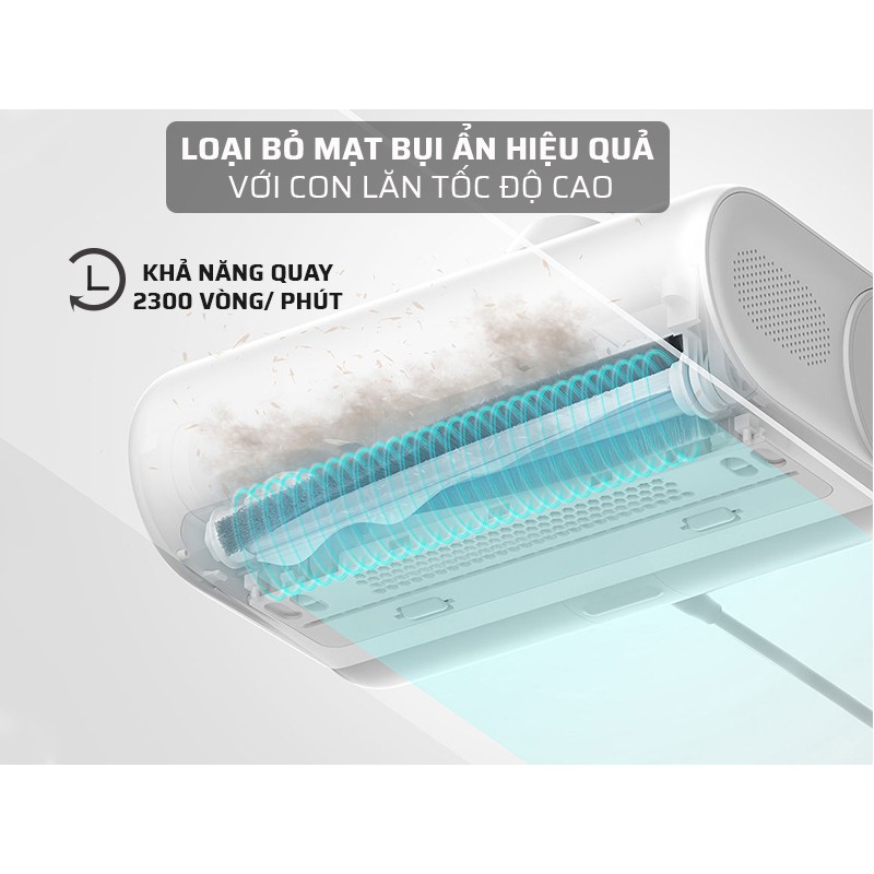 Máy hút bụi diệt khuẩn UV-C Xiaomi Mijia, lọc bụi thông minh, cơ chế sấy nóng 50 độ | BigBuy360 - bigbuy360.vn