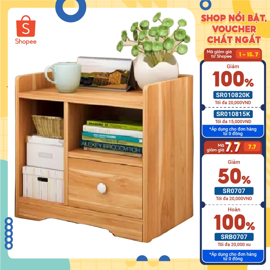 TỦ ĐỂ ĐẦU GIƯỜNG 3 NGĂN GỖ TG1 (GIAO MÀU NGẪU NHIÊN)