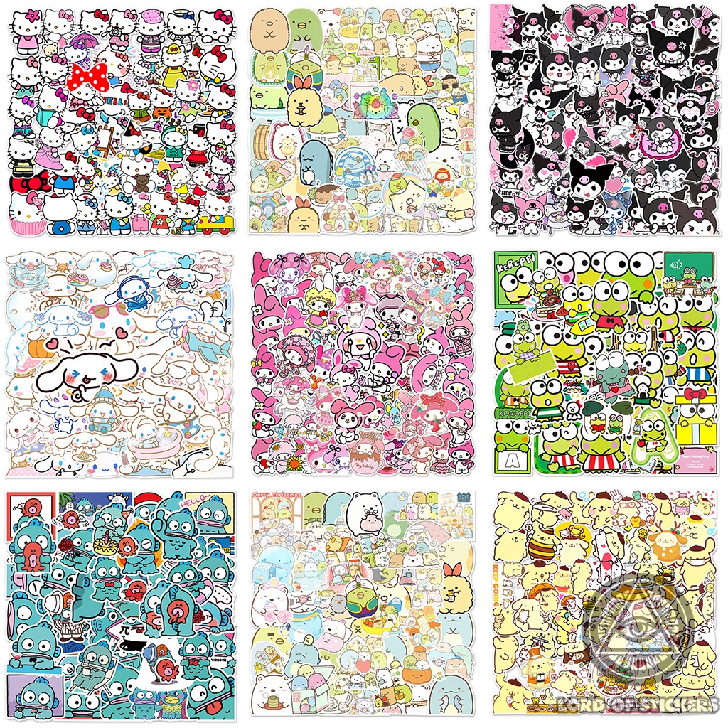 Set 50 Miếng Dán Nhân Vật Hoạt Hình Hello Kitty Sticker Cute Chống ...