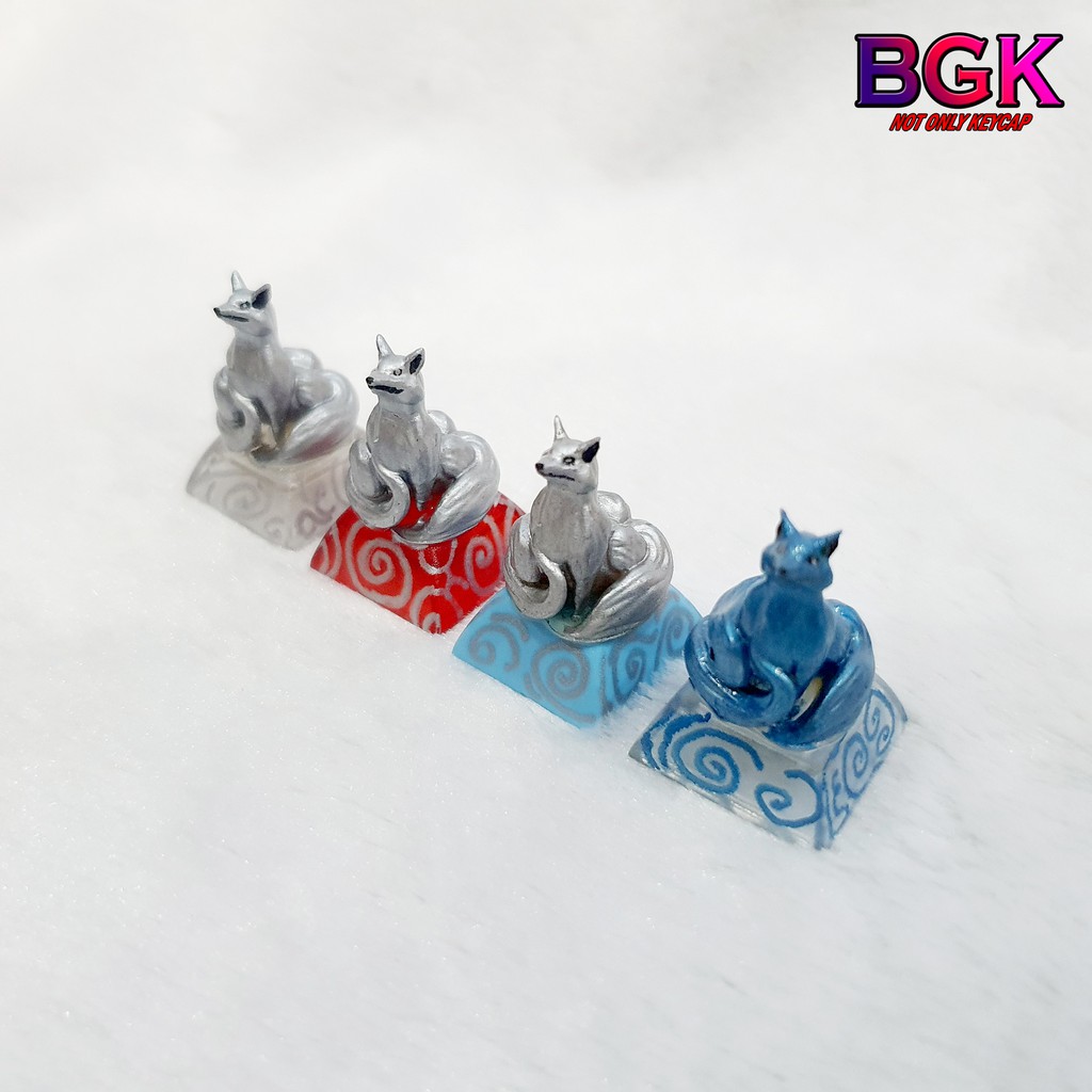 Keycap Lẻ Artisan Blink Fox Hearthstone Cực đẹp ( Đế Xuyên LED, Keycap bàn phím cơ,keycap resin độc lạ )