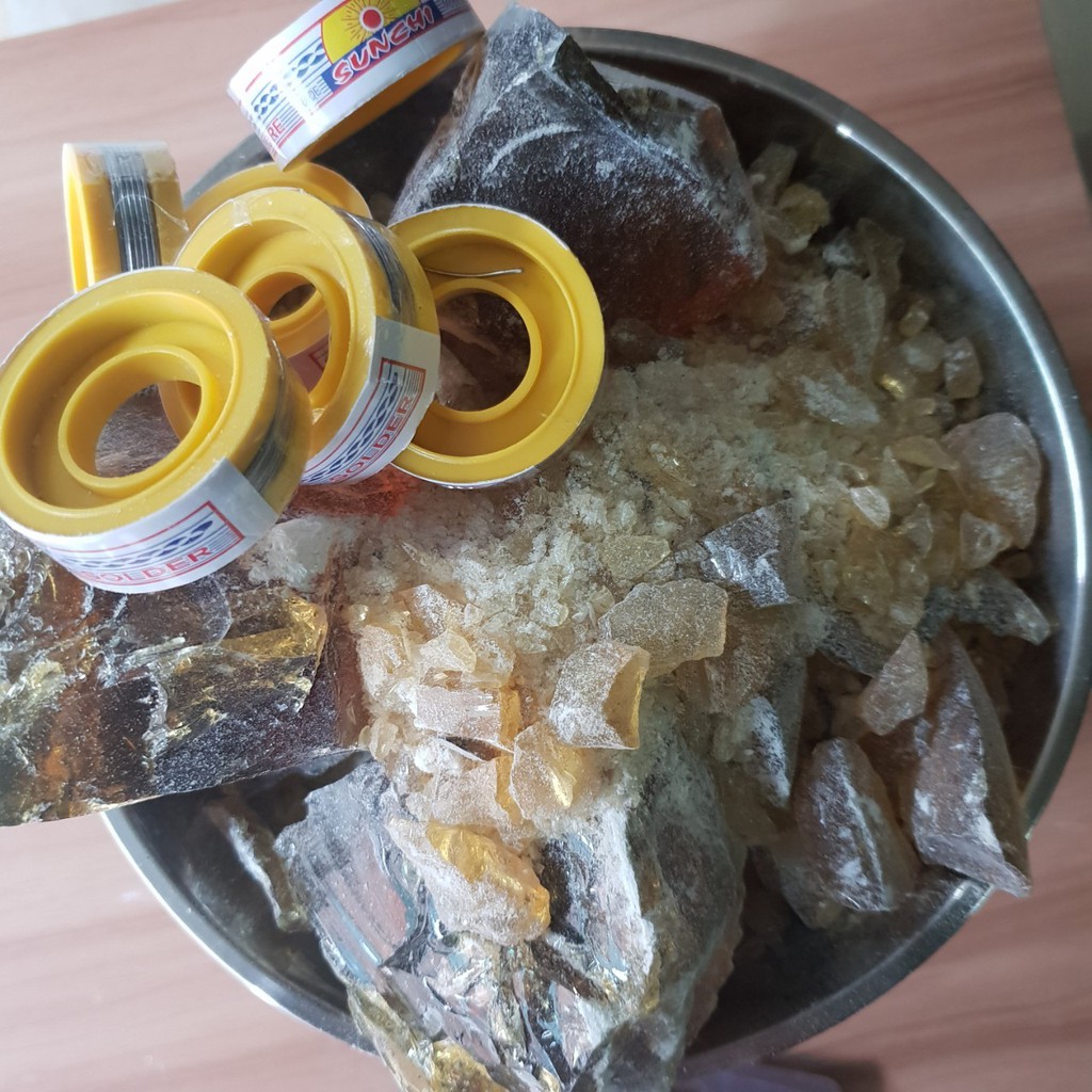 1kg nhựa thông tốt + 06 cuộn thiếc