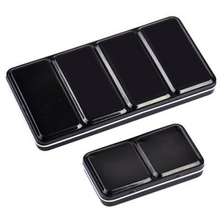 (Màu đen) Hộp sắt rỗng Metal box đựng màu 12/24/48 ô (Có ngàm giữ bên trong)
