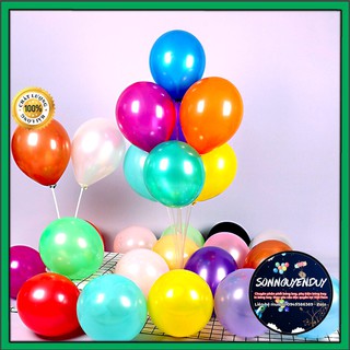[Giá rẻ nhất] Set 50 Quả Bóng Nhũ Hình Tròn 10"