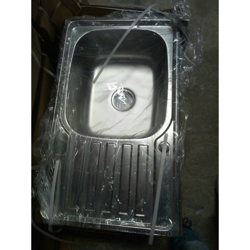 Chậu rửa bát 1 hố 1 bàn 75x45 | chậu rửa chén 75x45