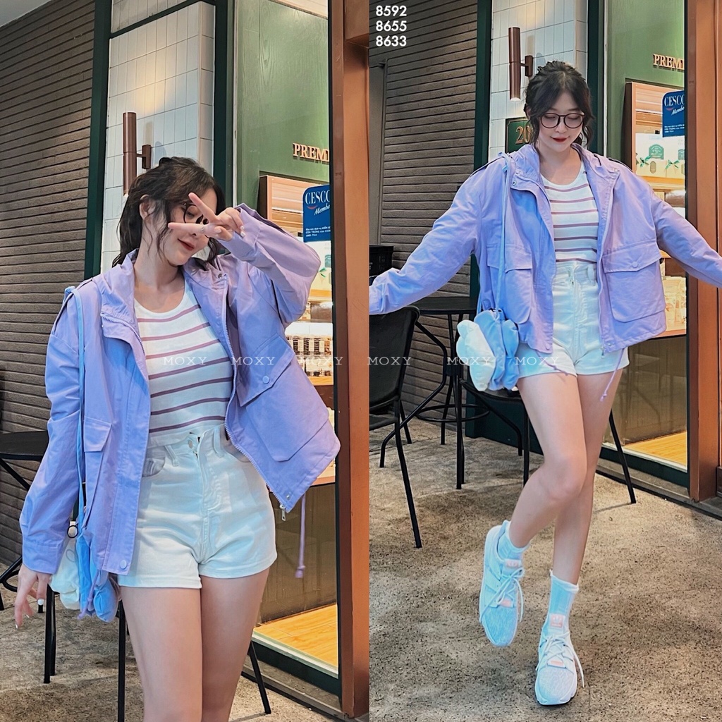 SP008655-Áo len sọc croptop