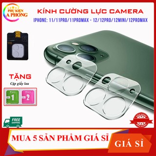 Kính Cường Lực Camera iPhone 11/11Pro/11ProMax/12/12Pro/ 12ProMax/ 13 / 13 Pro Max - Miếng dán bảo vệ Camera IP