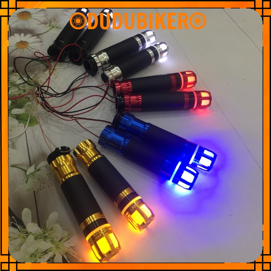 Bao tay nắm gù xoay rizoma CÓ LED Full màu lắp xe máy, đẹp , chất và thời thượng