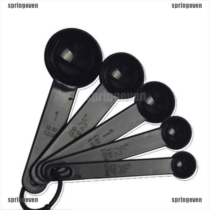 Set 5 Muỗng Đo Lường Bằng Nhựa Tiện Dụng Khi Làm Bánh